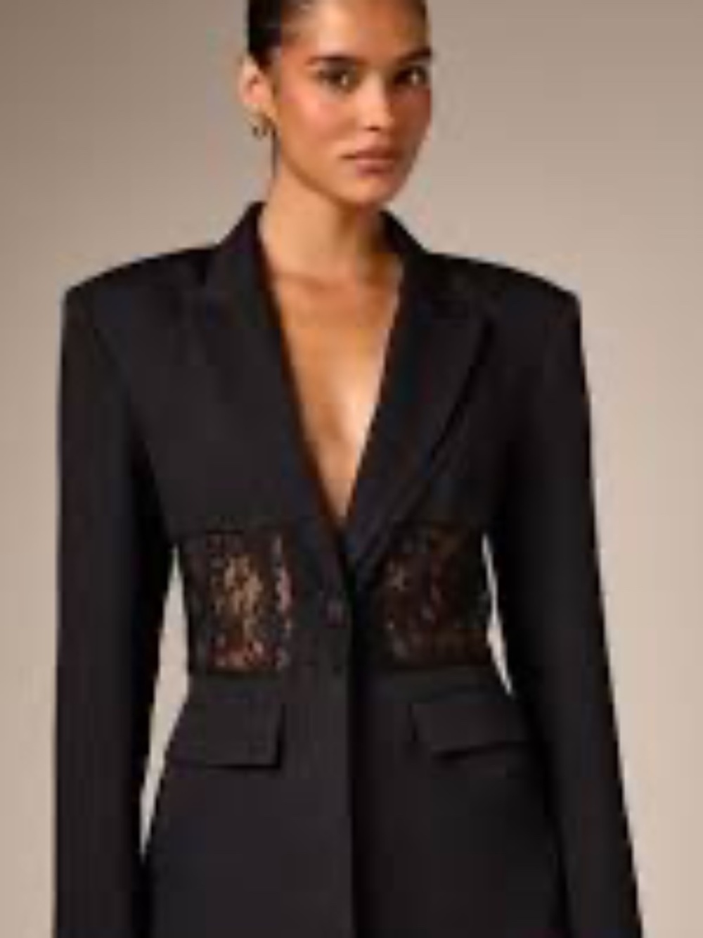 Boutique Black and Copper Dress Coat